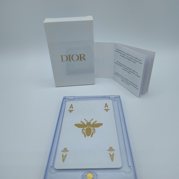 Dior Coffret Exclusive Playing Card | Gold Bee Ace | VIP GWP 2019–2021 - Picture 2 of 5